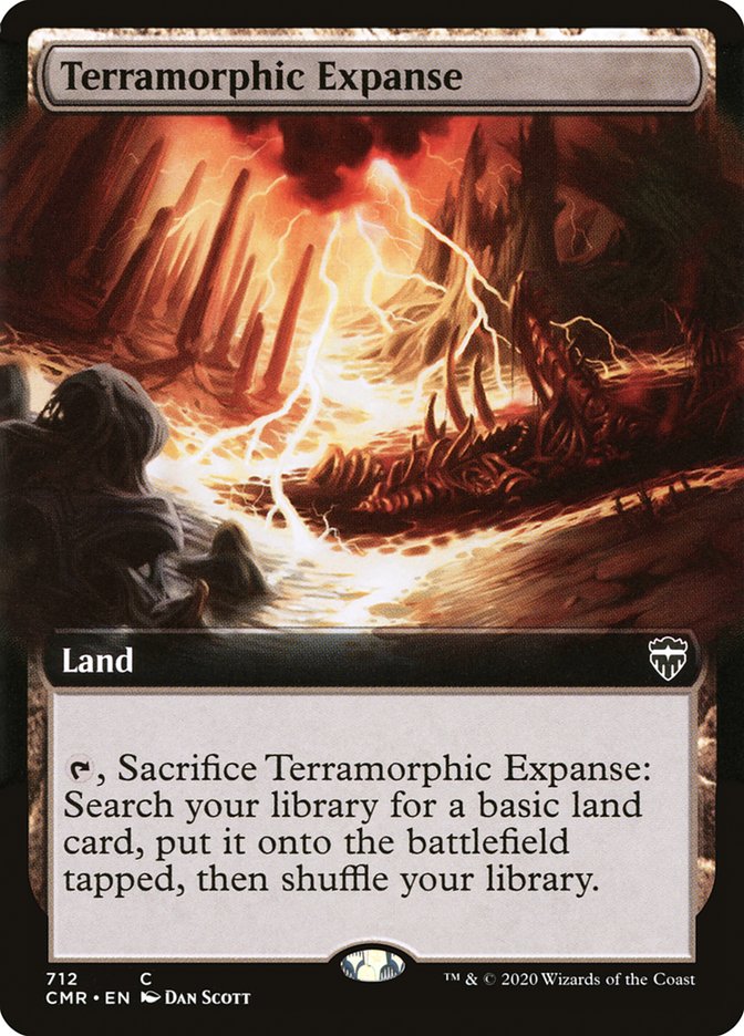 Terramorphic Expanse (Extended Art) [Commander Legends] Magic: The Gathering