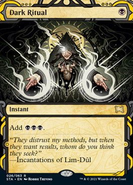 Dark Ritual (Foil Etched) [Strixhaven: School of Mages Mystical Archive] Magic: The Gathering