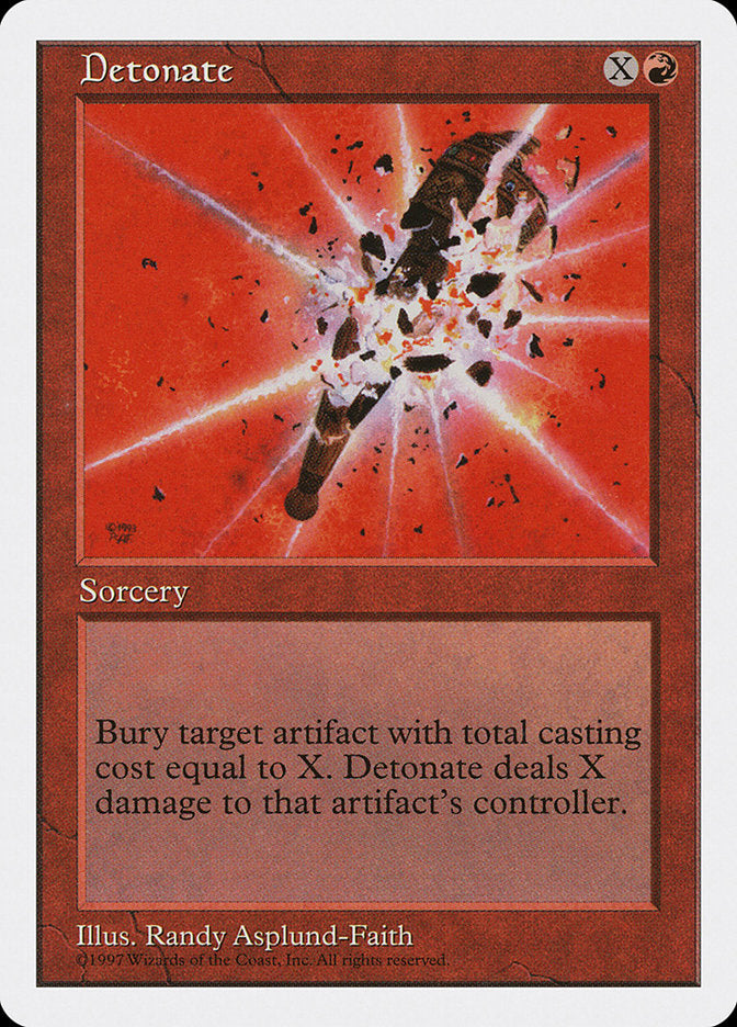 Detonate [Fifth Edition] Magic: The Gathering