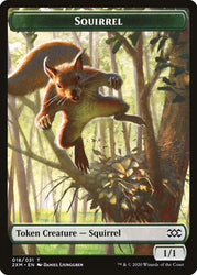 Demon // Squirrel Double-Sided Token [Double Masters Tokens] Magic: The Gathering