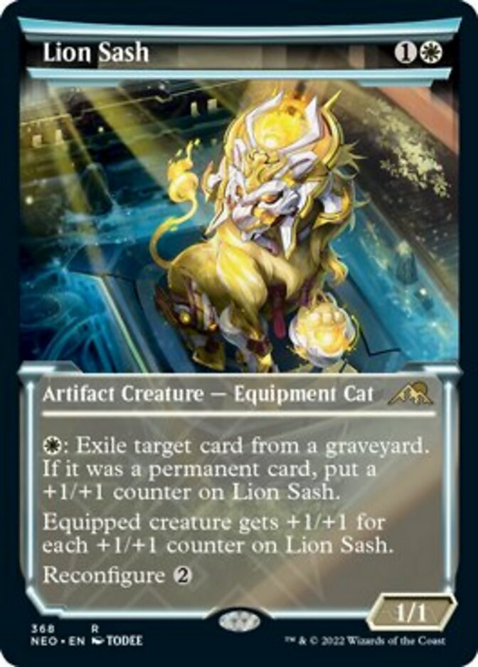 Lion Sash (Showcase Soft Glow) [Kamigawa: Neon Dynasty] Magic: The Gathering