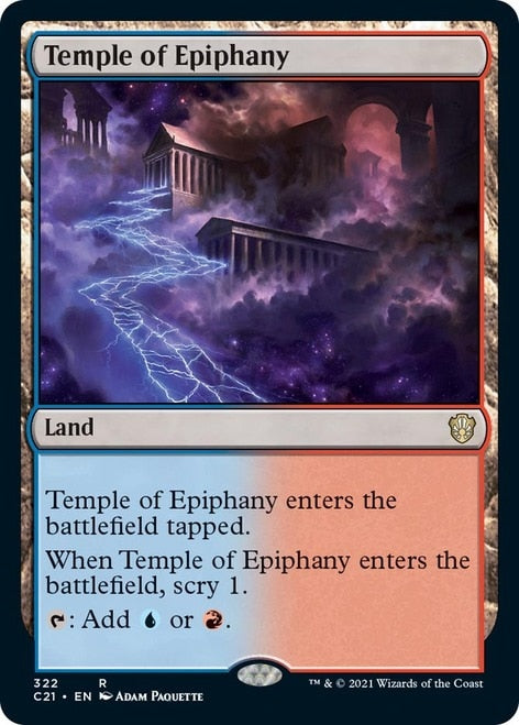 Temple of Epiphany [Commander 2021] Magic: The Gathering