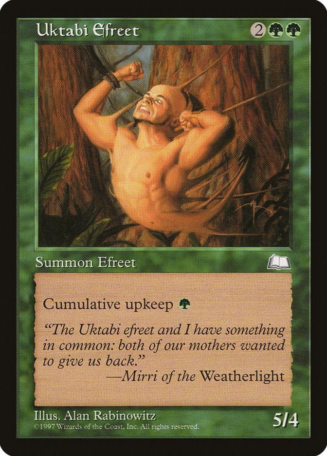 Uktabi Efreet [Weatherlight] Magic: The Gathering