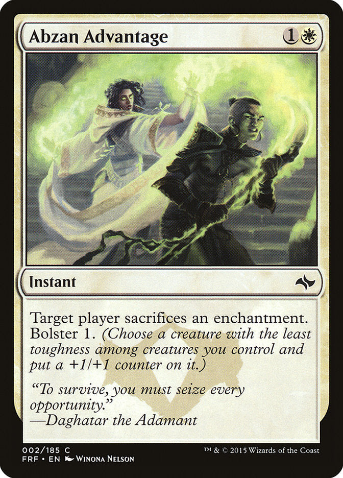 Abzan Advantage [Fate Reforged] Magic: The Gathering