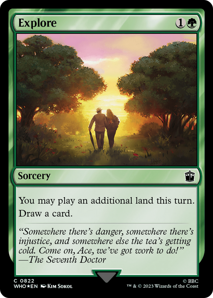 Explore (Surge Foil) [Doctor Who] Magic: The Gathering