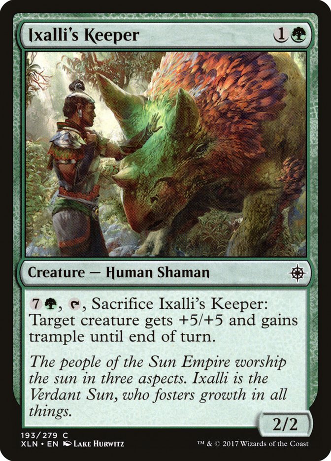 Ixalli's Keeper [Ixalan] Magic: The Gathering