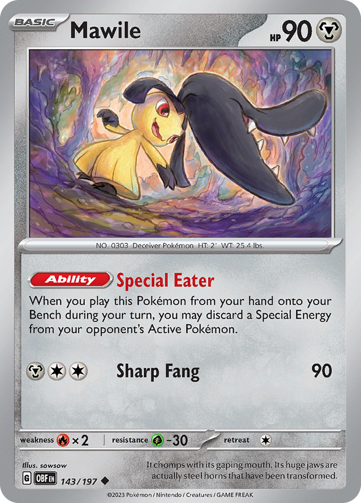 Mawile (143/197) [Scarlet & Violet: Obsidian Flames] Pokémon