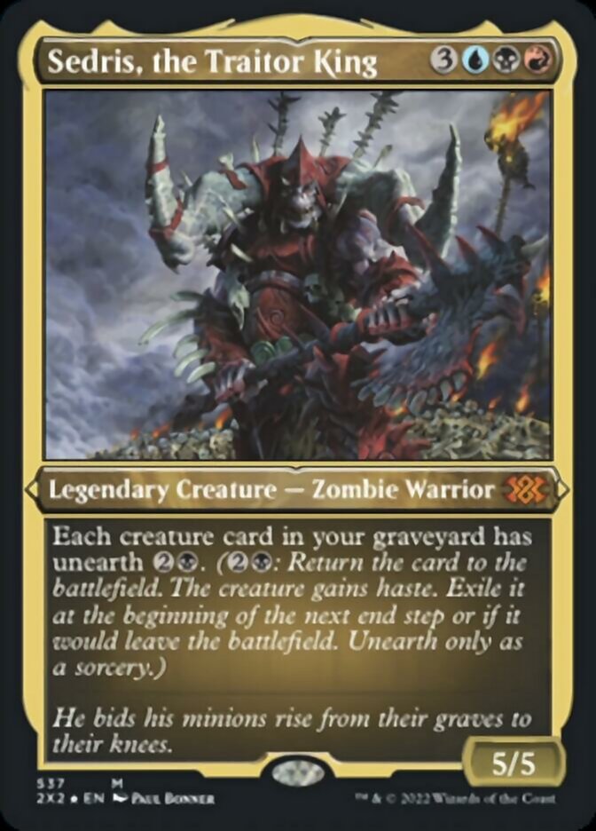 Sedris, the Traitor King (Foil Etched) [Double Masters 2022] Magic: The Gathering
