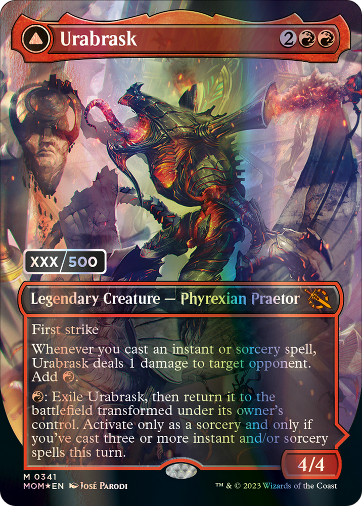 Urabrask // The Great Work (Serialized) [March of the Machine] Magic: The Gathering