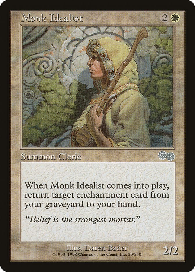 Monk Idealist [Urza's Saga] Magic: The Gathering