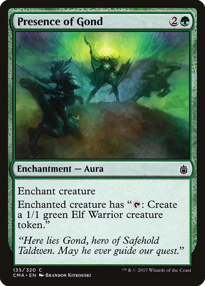 Presence of Gond [Commander Anthology] Magic: The Gathering