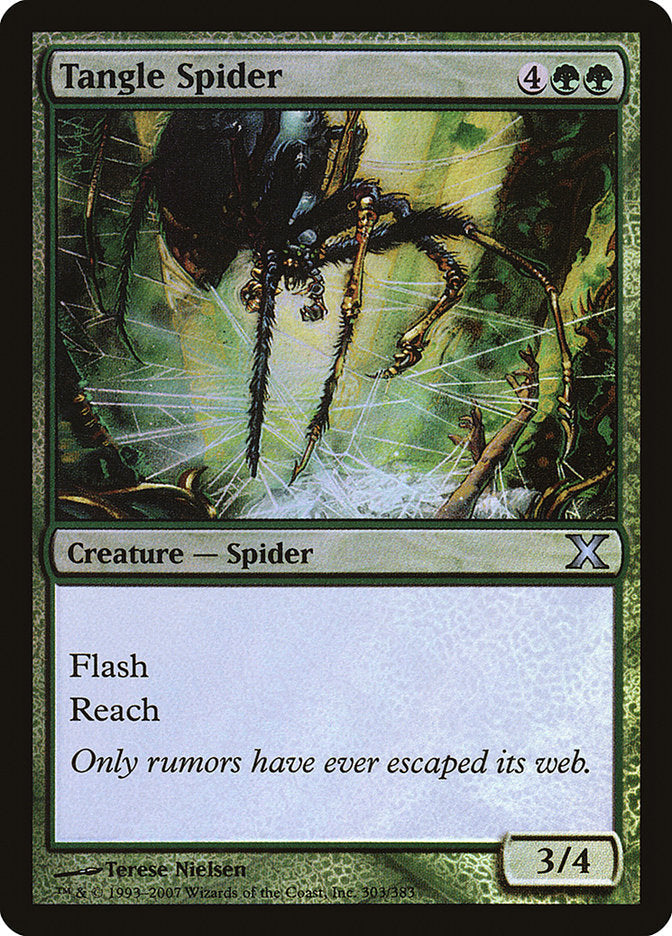 Tangle Spider (Premium Foil) [Tenth Edition] Magic: The Gathering