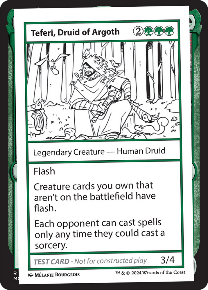 Teferi, Druid of Argoth [Mystery Booster 2 Playtest Cards] Magic: The Gathering