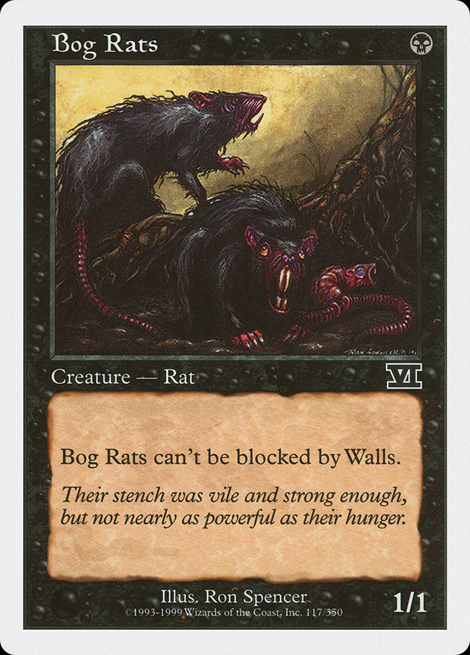 Bog Rats [Classic Sixth Edition] Magic: The Gathering
