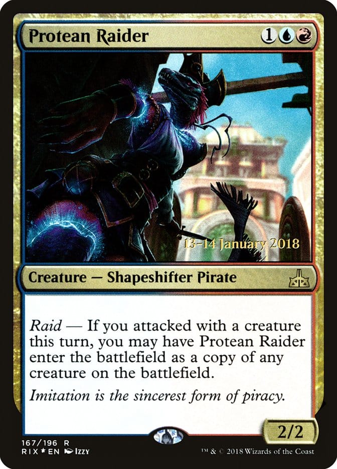Protean Raider [Rivals of Ixalan Prerelease Promos] Magic: The Gathering