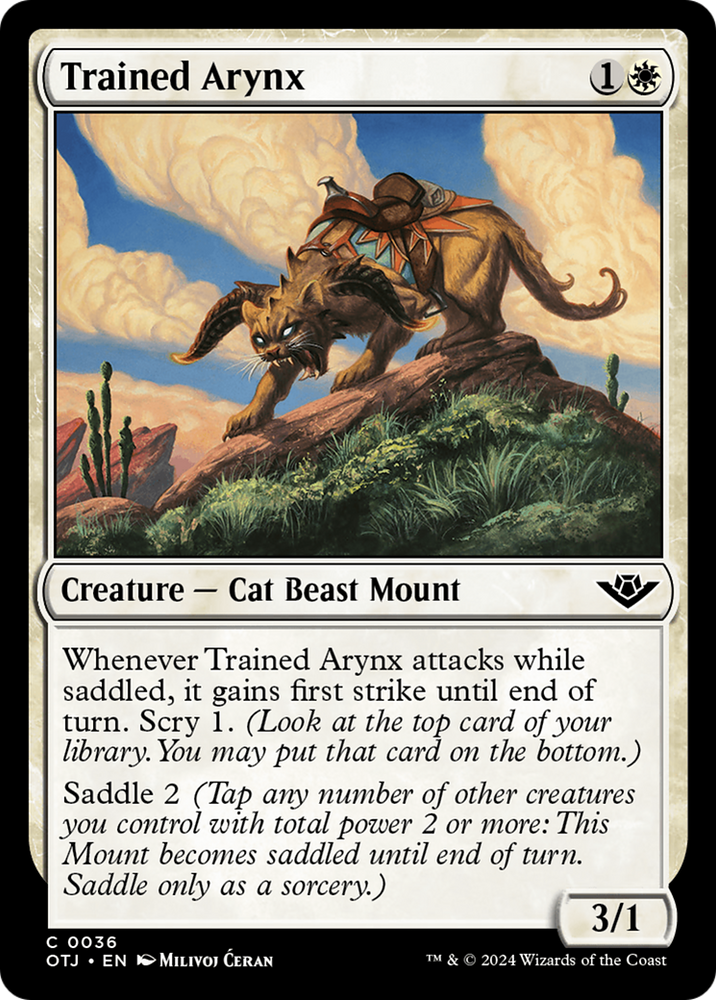 Trained Arynx [Outlaws of Thunder Junction] Magic: The Gathering