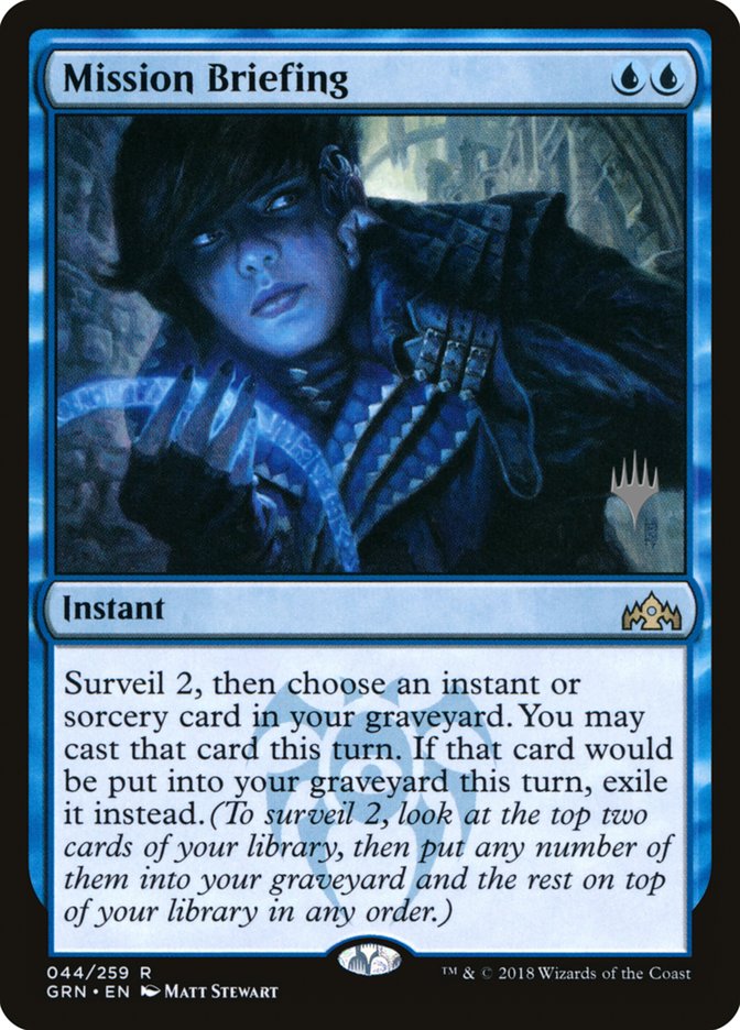 Mission Briefing (Promo Pack) [Guilds of Ravnica Promos] Magic: The Gathering