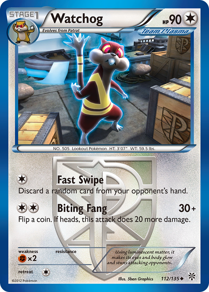 Watchog (112/135) [Black & White: Plasma Storm] Pokémon