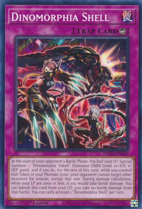 Dinomorphia Shell [MP23-EN040] Common - Yugioh Cards For Your TCG Needs!