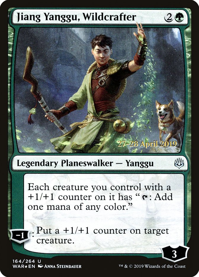 Jiang Yanggu, Wildcrafter [War of the Spark Prerelease Promos] Magic: The Gathering