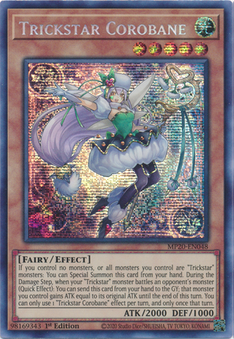Trickstar Corobane [MP20-EN048] Prismatic Secret Rare - Yugioh Cards For Your TCG Needs!