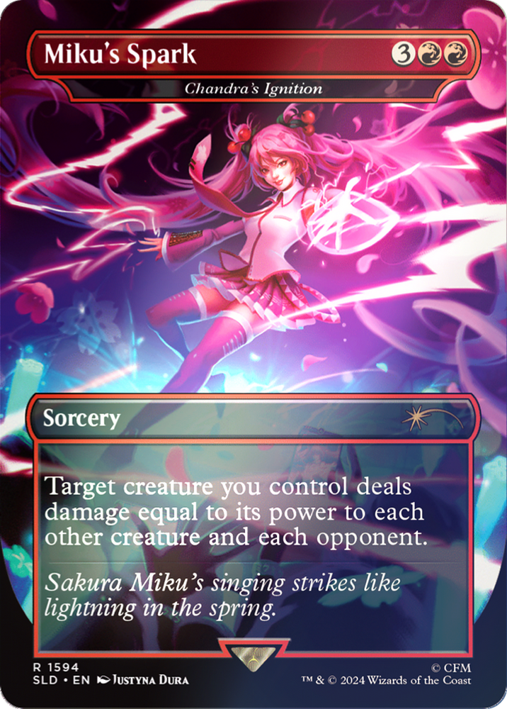Miku's Spark - Chandra's Ignition (Rainbow Foil) [Secret Lair Drop Series] Magic: The Gathering