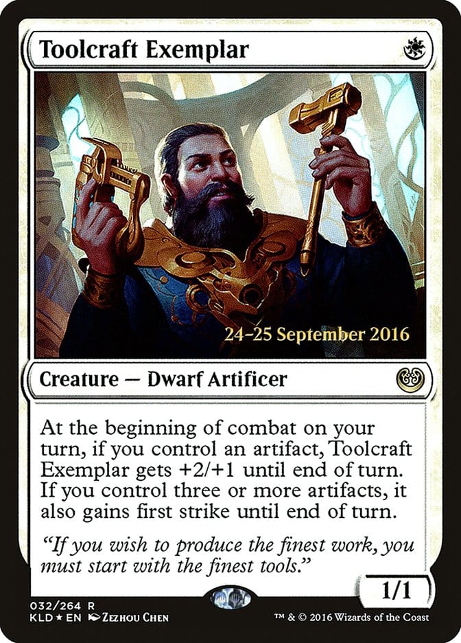 Toolcraft Exemplar [Kaladesh Prerelease Promos] Magic: The Gathering