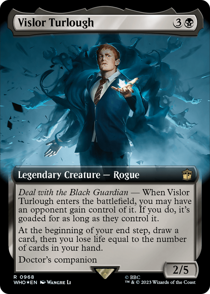 Vislor Turlough (Extended Art) (Surge Foil) [Doctor Who] Magic: The Gathering