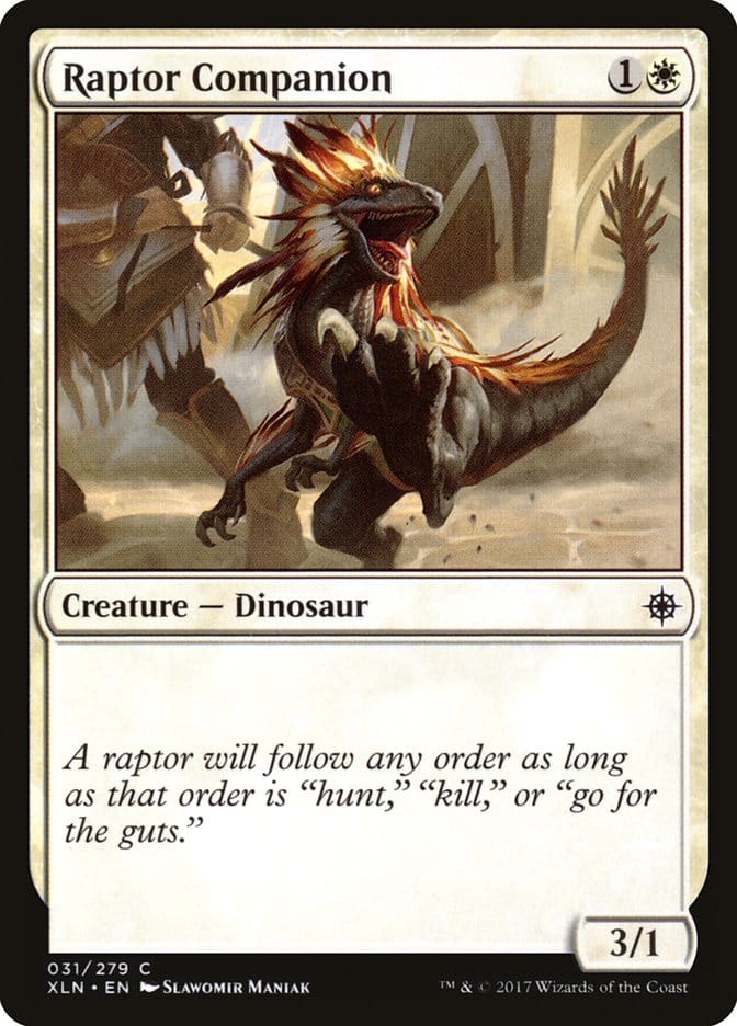 Raptor Companion [Ixalan] Magic: The Gathering