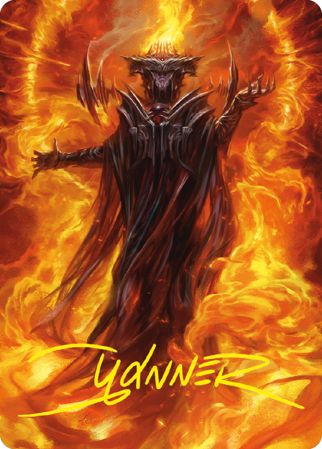 Sauron, the Dark Lord Art Card (Gold-Stamped Signature) [The Lord of the Rings: Tales of Middle-earth Art Series] Magic: The Gathering