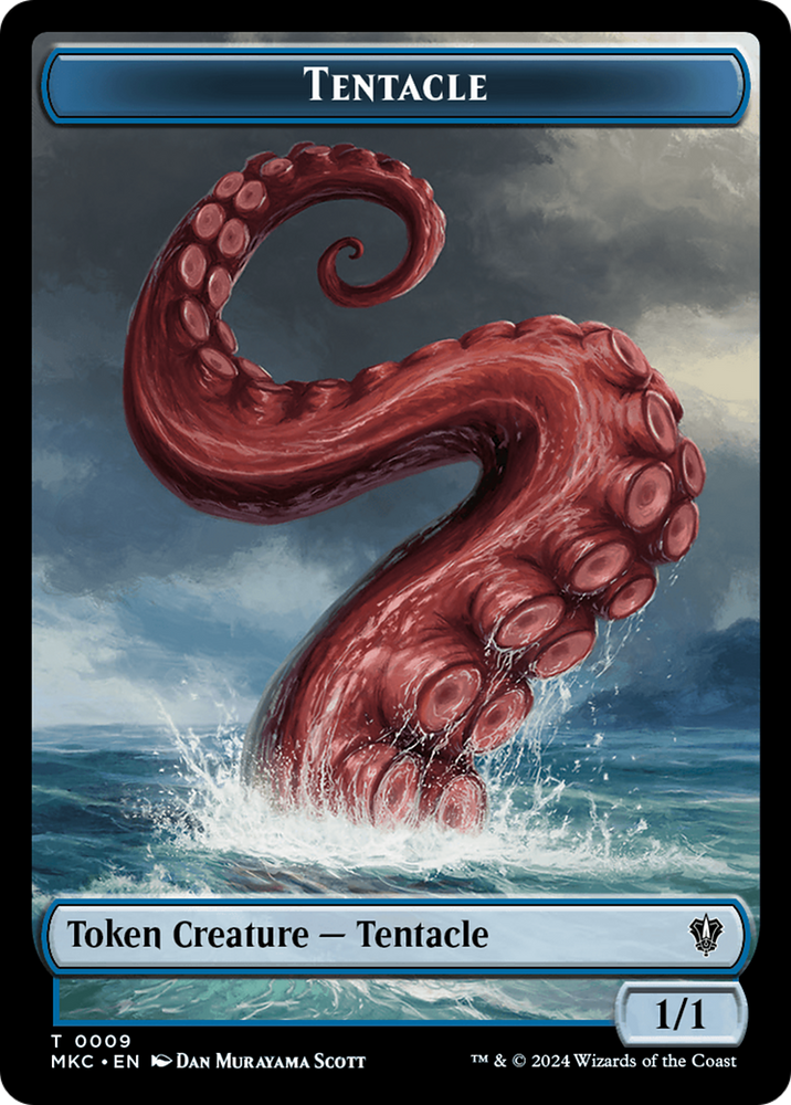 Tentacle // Koma's Coil Double-Sided Token [Murders at Karlov Manor Commander Tokens] Magic: The Gathering