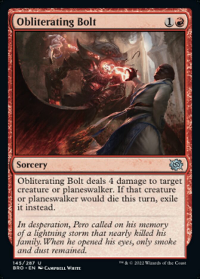 Obliterating Bolt [The Brothers' War] Magic: The Gathering