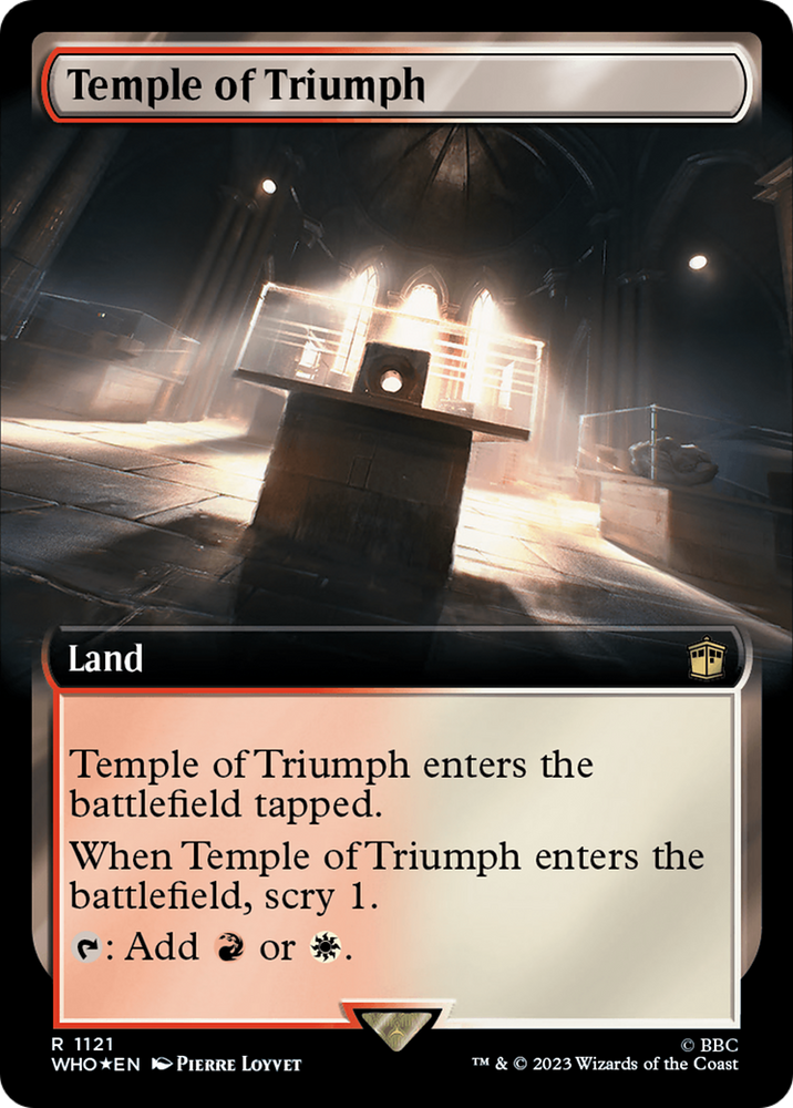 Temple of Triumph (Extended Art) (Surge Foil) [Doctor Who] Magic: The Gathering
