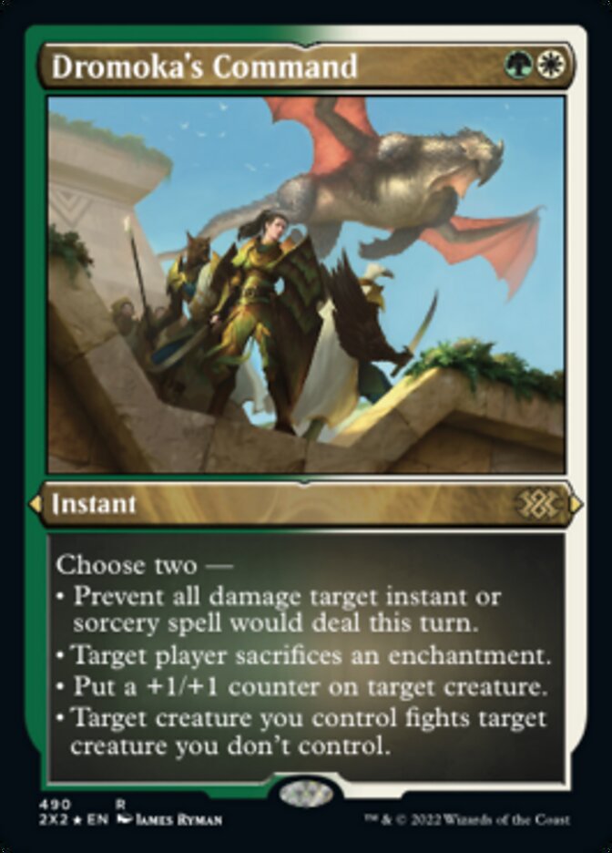 Dromoka's Command (Foil Etched) [Double Masters 2022] Magic: The Gathering