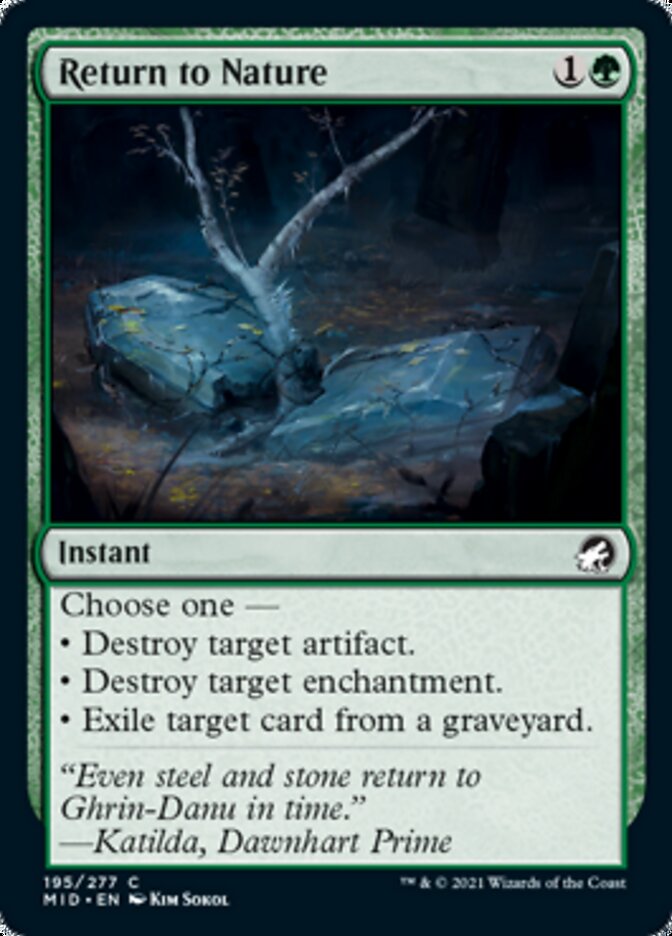 Return to Nature [Innistrad: Midnight Hunt] Magic: The Gathering