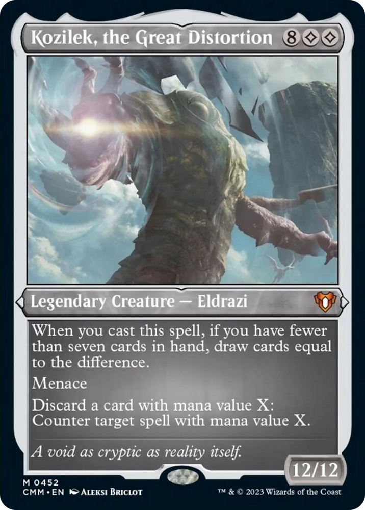 Kozilek, the Great Distortion (Foil Etched) [Commander Masters] Magic: The Gathering