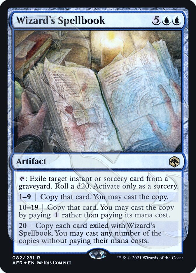 Wizard's Spellbook (Ampersand Promo) [Dungeons & Dragons: Adventures in the Forgotten Realms Promos] Magic: The Gathering