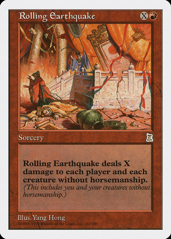 Rolling Earthquake [Portal Three Kingdoms] Magic: The Gathering