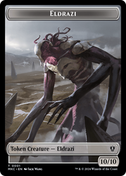 Eldrazi // Tiny Double-Sided Token [Murders at Karlov Manor Commander Tokens] Magic: The Gathering