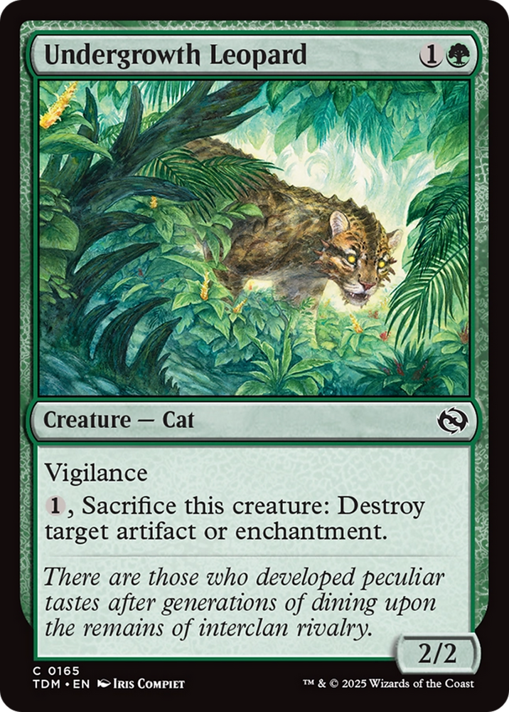 Undergrowth Leopard [Tarkir: Dragonstorm] Magic: The Gathering