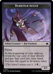 Squirrel // Darkstar Augur Double-Sided Token [Bloomburrow Tokens] Magic: The Gathering