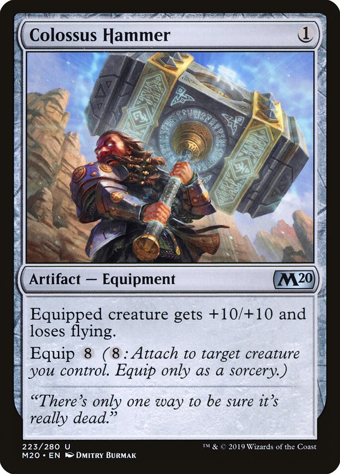 Colossus Hammer [Core Set 2020] Magic: The Gathering