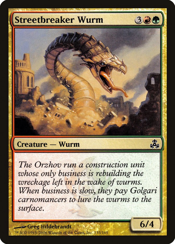 Streetbreaker Wurm [Guildpact] Magic: The Gathering