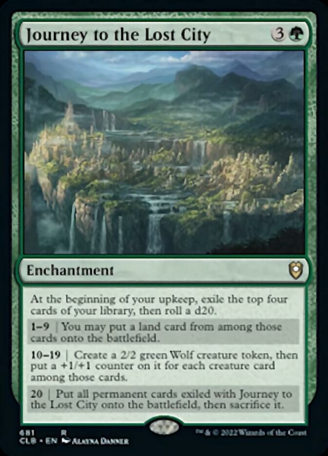 Journey to the Lost City [Commander Legends: Battle for Baldur's Gate] Magic: The Gathering