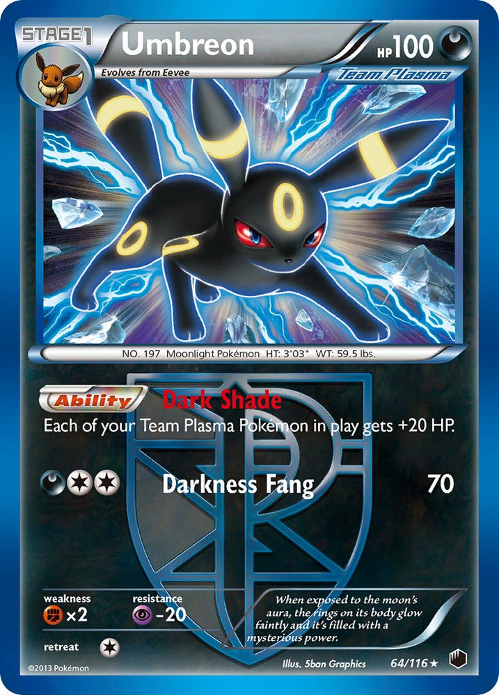 Umbreon (64/116) (Moltres Legendary Battle Deck) (Theme Deck Exclusive) [Black & White: Plasma Freeze] Pokémon