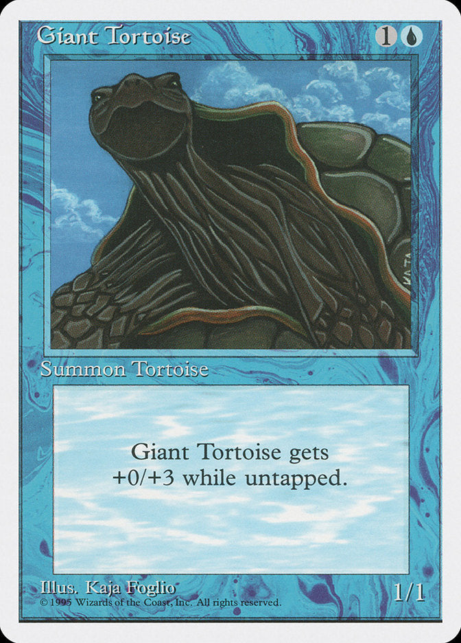 Giant Tortoise [Fourth Edition] Magic: The Gathering