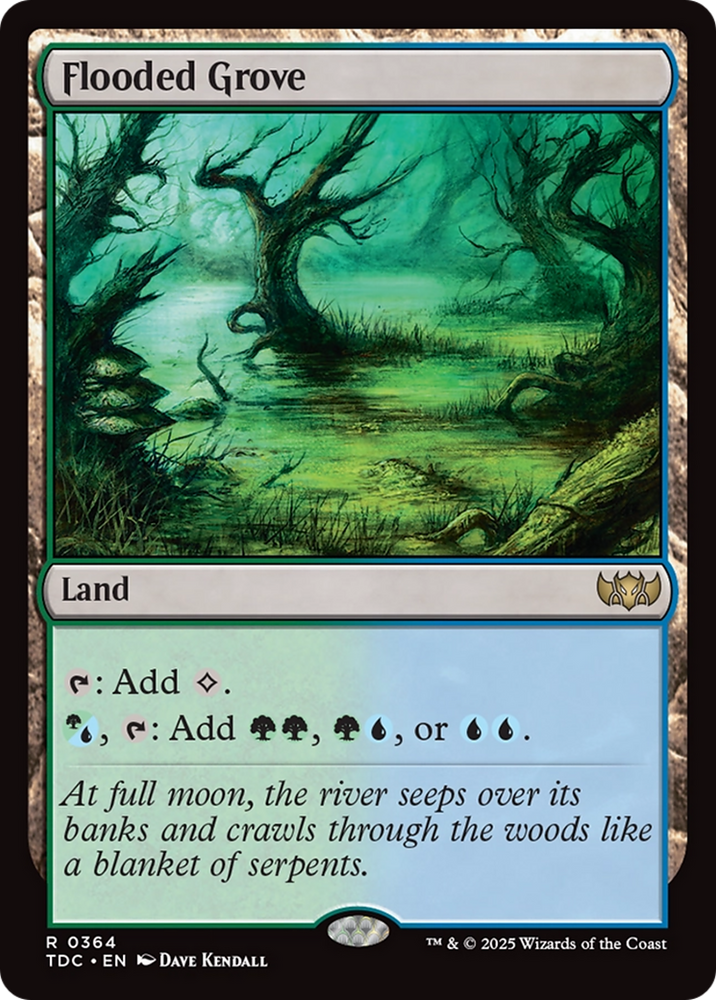 Flooded Grove [Tarkir: Dragonstorm Commander] Magic: The Gathering