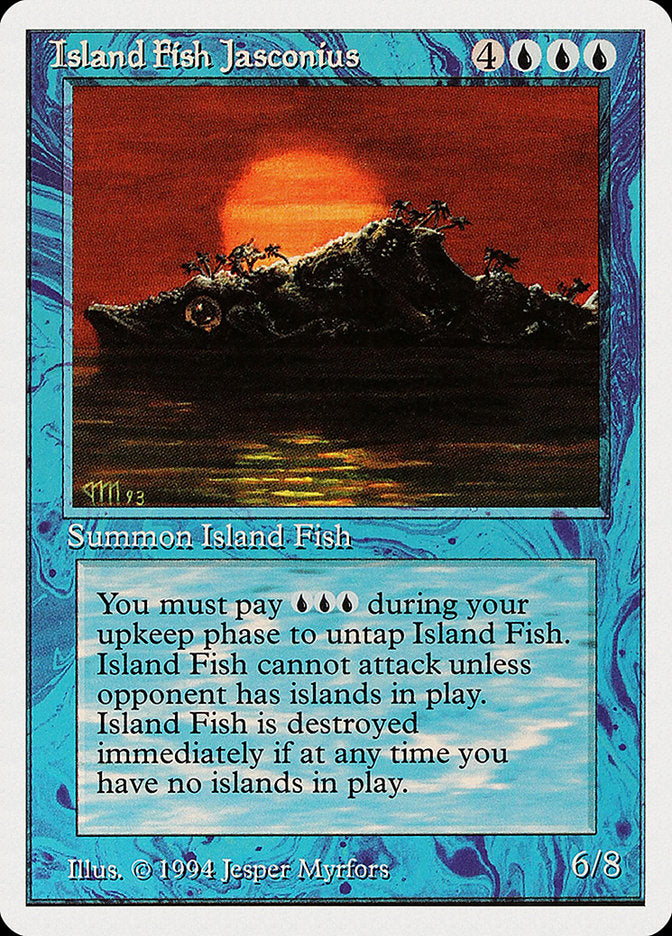 Island Fish Jasconius [Summer Magic / Edgar] Magic: The Gathering