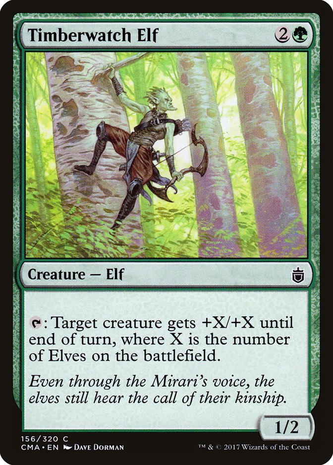 Timberwatch Elf [Commander Anthology] Magic: The Gathering