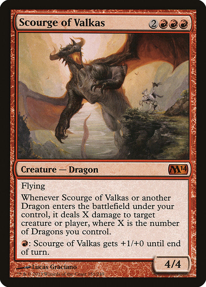 Scourge of Valkas [Magic 2014] Magic: The Gathering